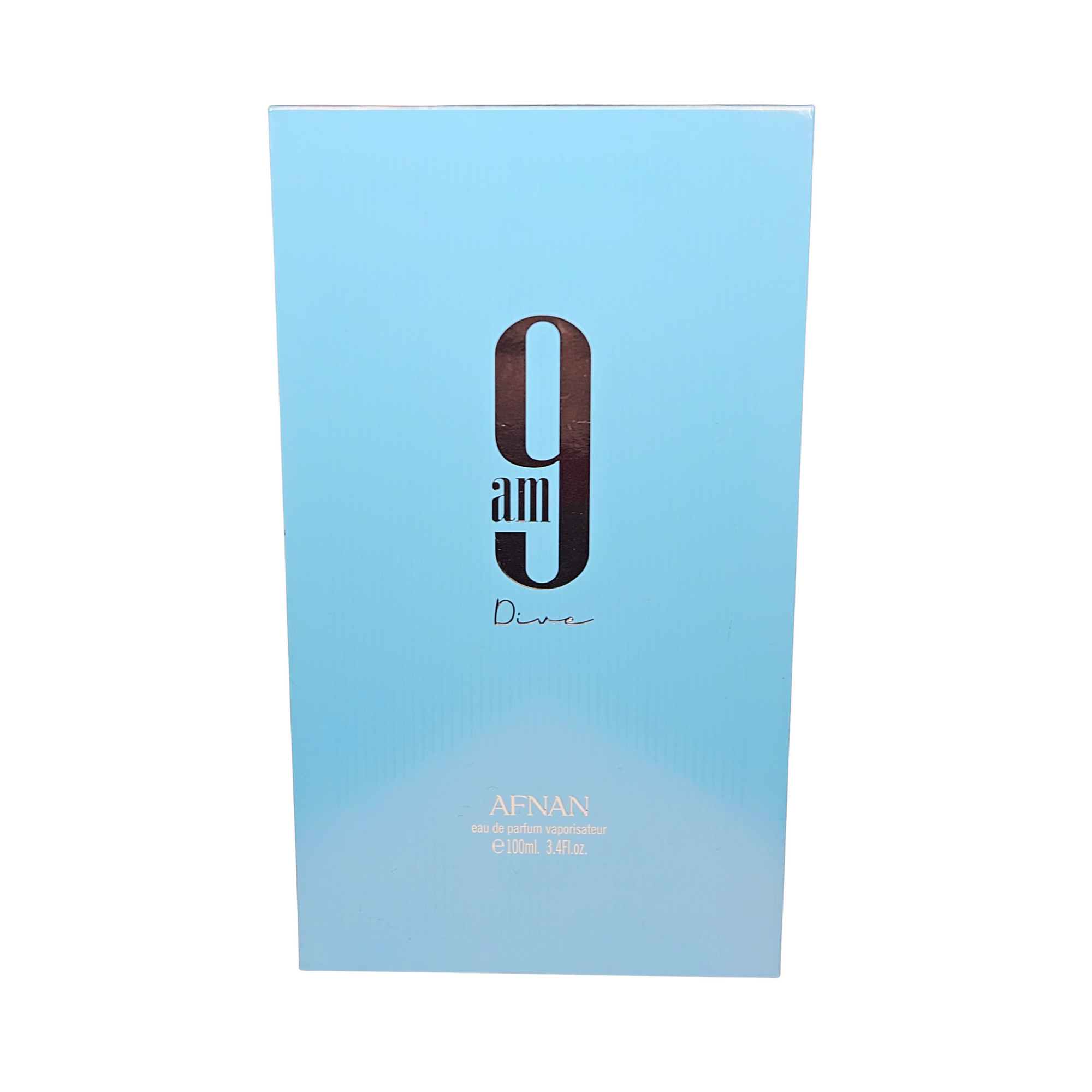 9 AM Dive by Afnan front of perfume box 100 ml