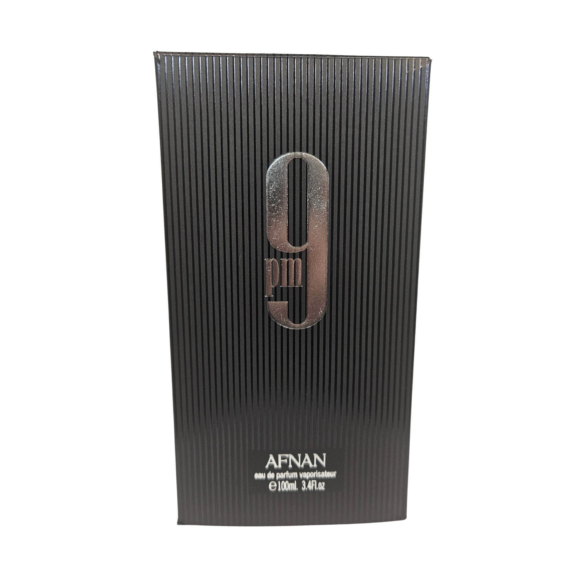 9 PM by Afnan front of perfume box 100 ml