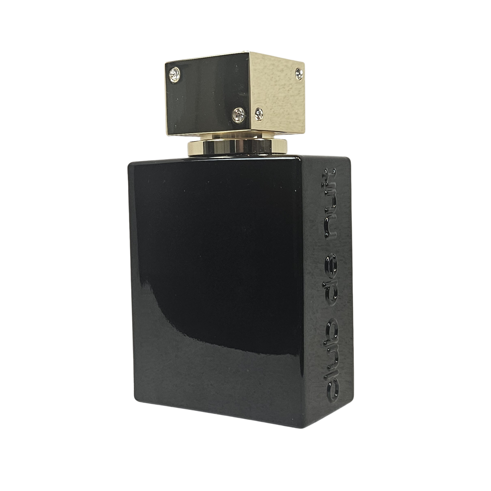 Club de Nuit Intense Woman by Armaf 105 ml back of perfume bottle on white background