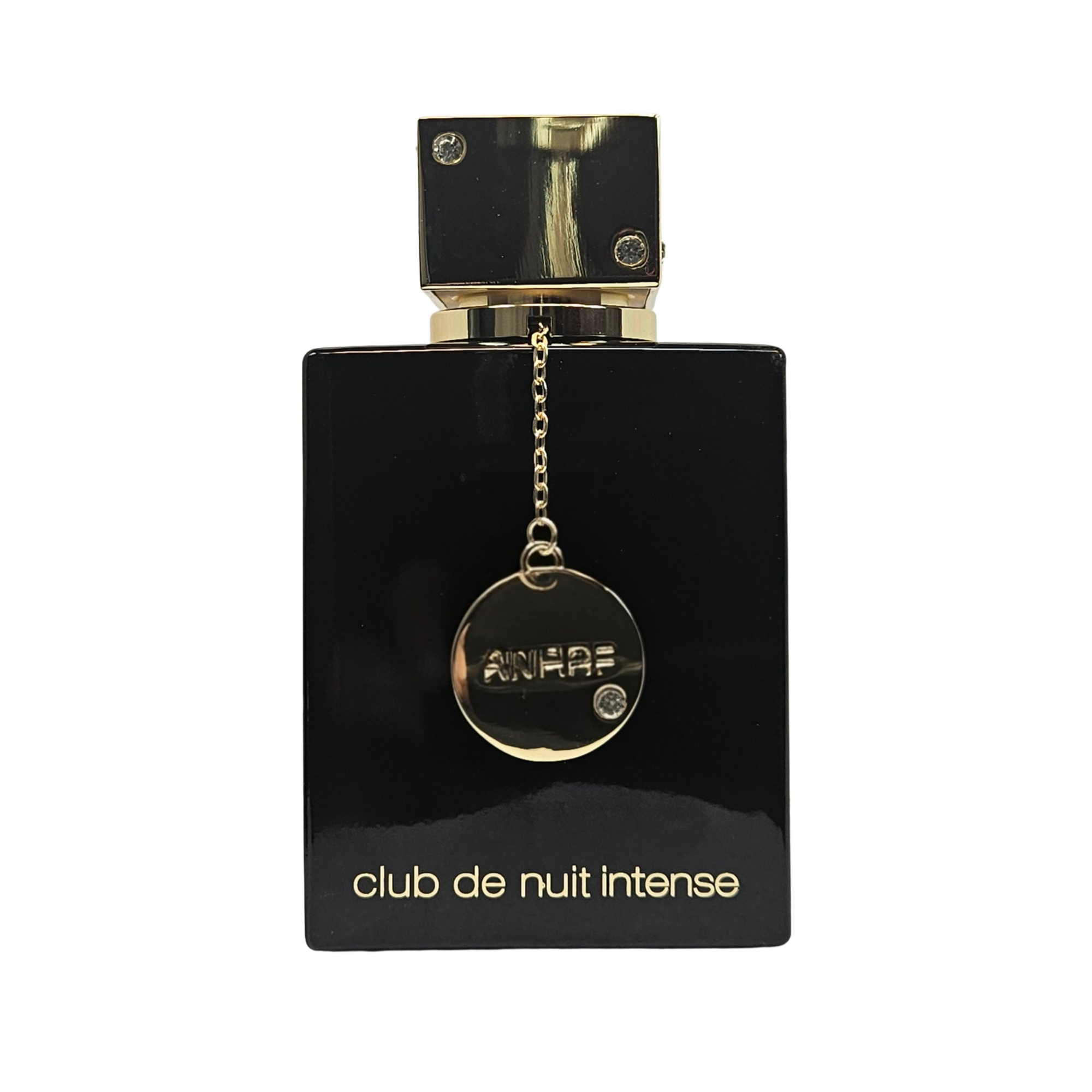 Club de Nuit Intense Woman by Armaf 105 ml front of perfume bottle on white background