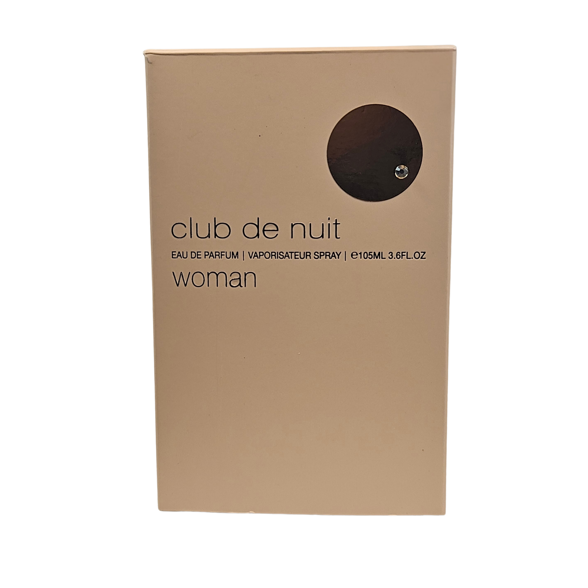 Club de Nuit Woman by Armaf 105 ml perfume box on white background