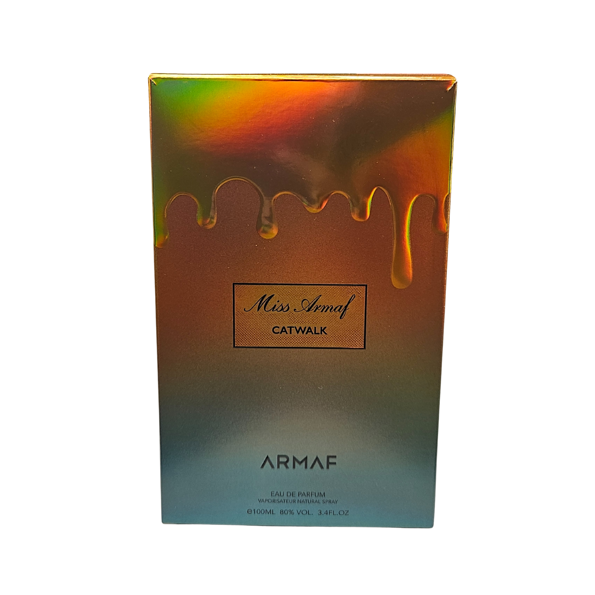 Miss Armaf Catwalk eau de parfum 100 ml perfume box on white background 