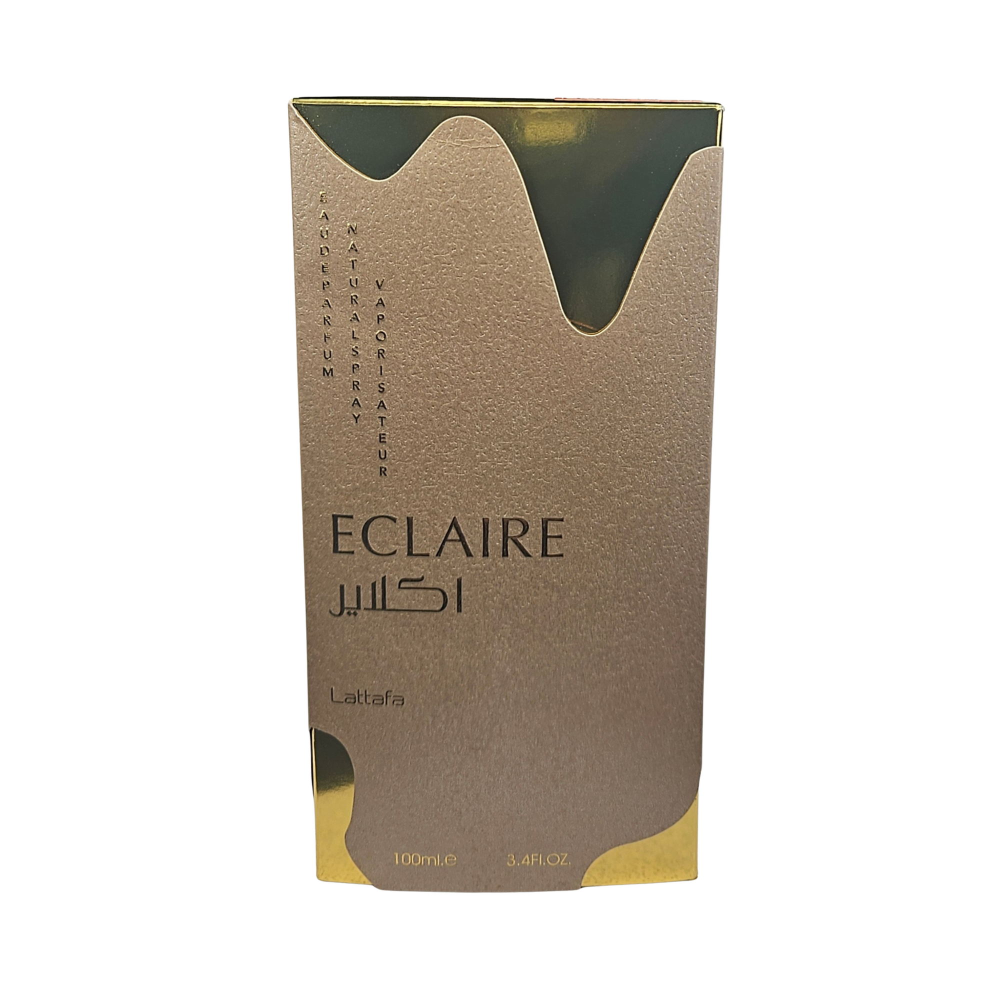 Lattafa Eclaire eau de parfum 100 ml perfume box on white background 