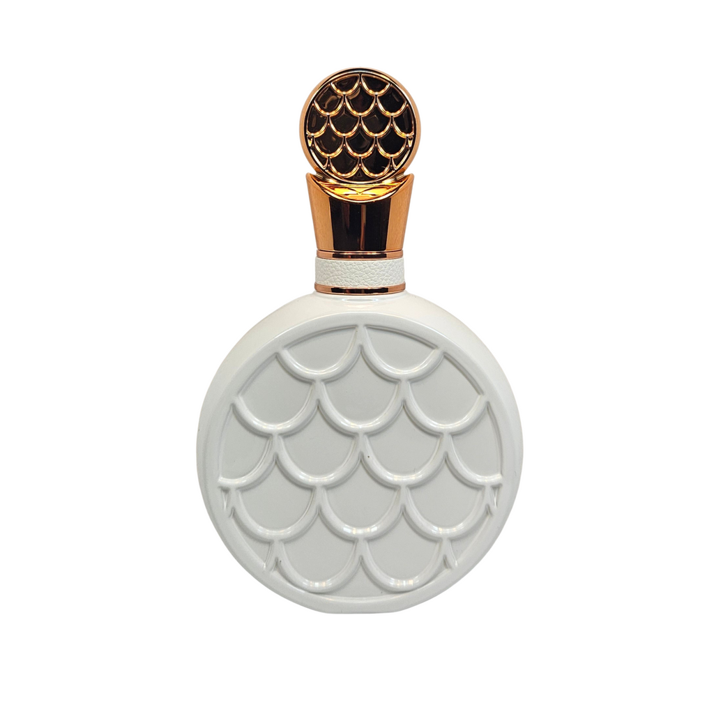 Fakha Rose by Lattafa back of perfume bottle 100 ml