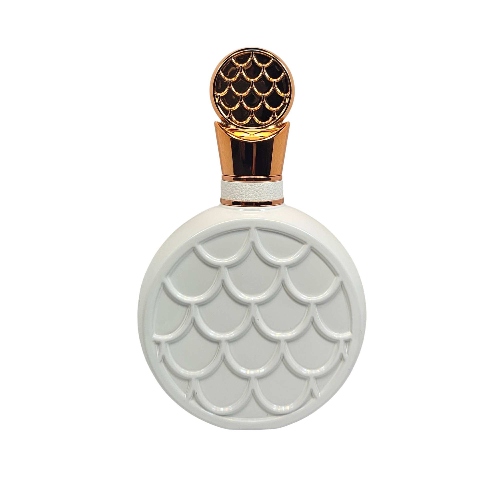 Fakha Rose by Lattafa back of perfume bottle 100 ml