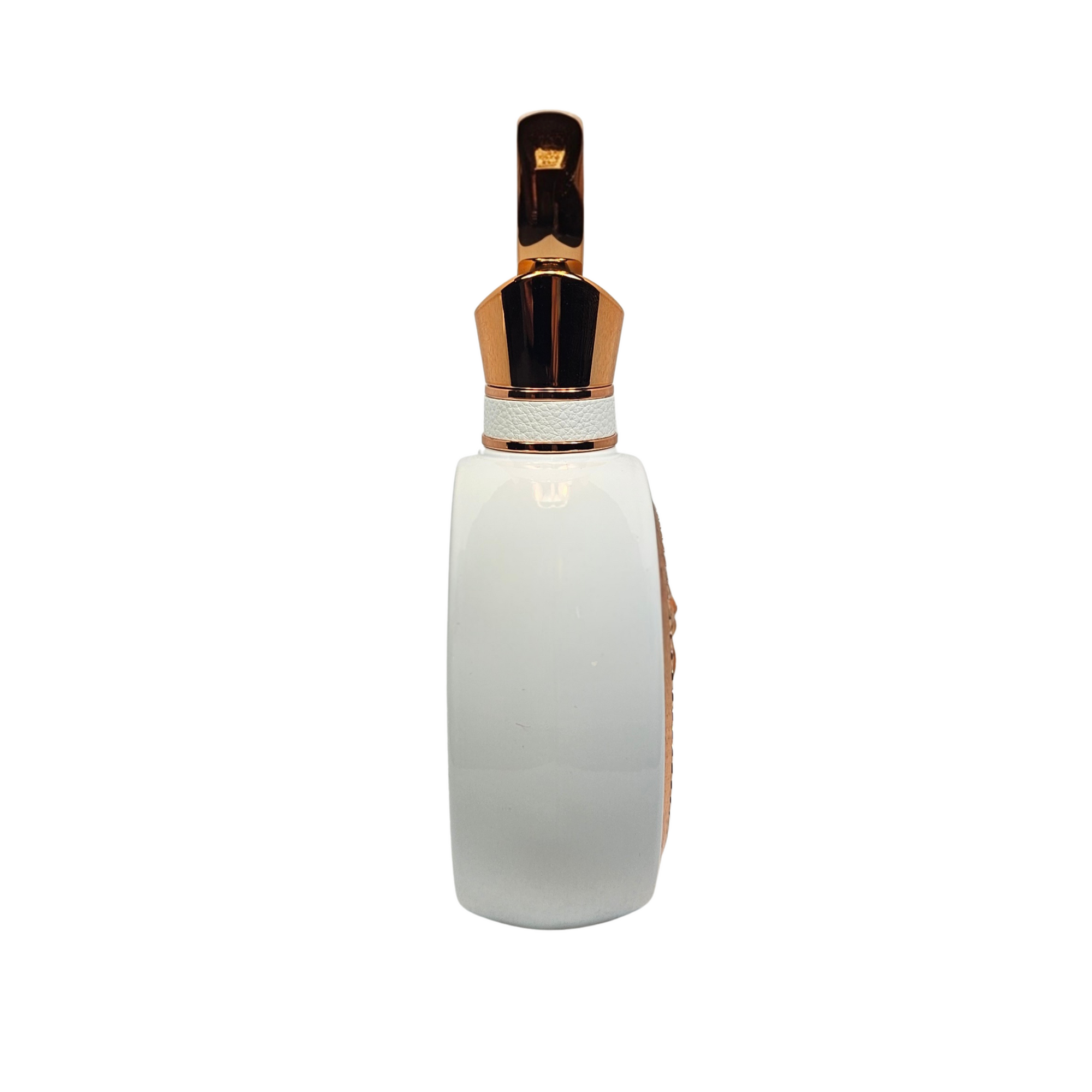 Side of bottle Fakhar Rose Lattafa 100 ml floral beautiful bottle for gifting