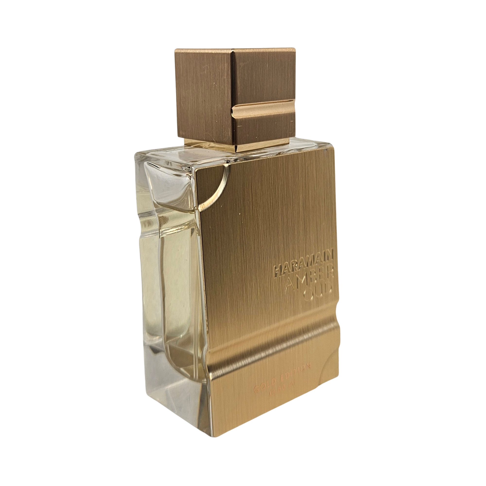 Al Haramain Amber Oud Gold Edition Eau de Parfum 100 ml side of perfume bottle