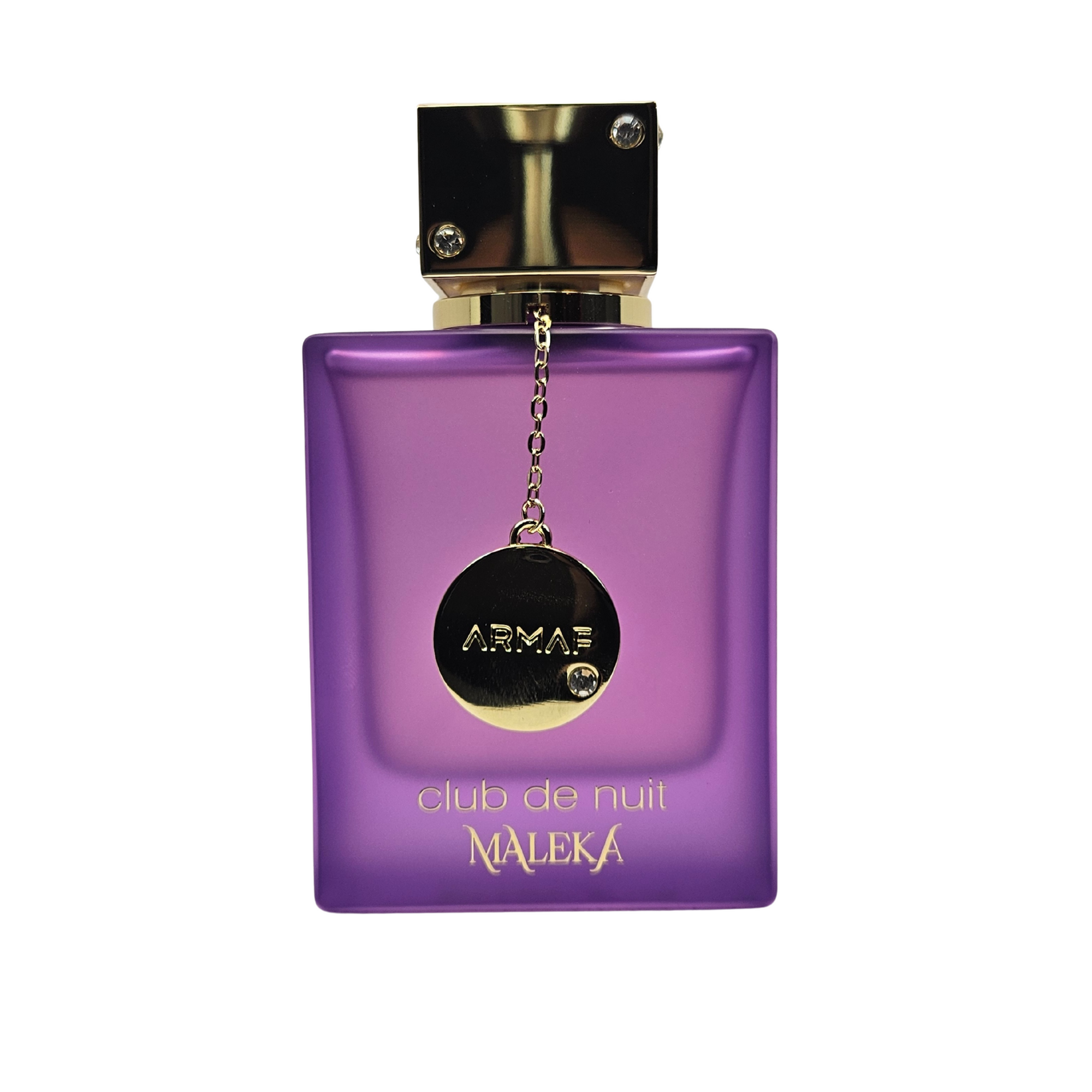 Club de Nuit Maleka by Armaf 105 ml front of perfume bottle on white background