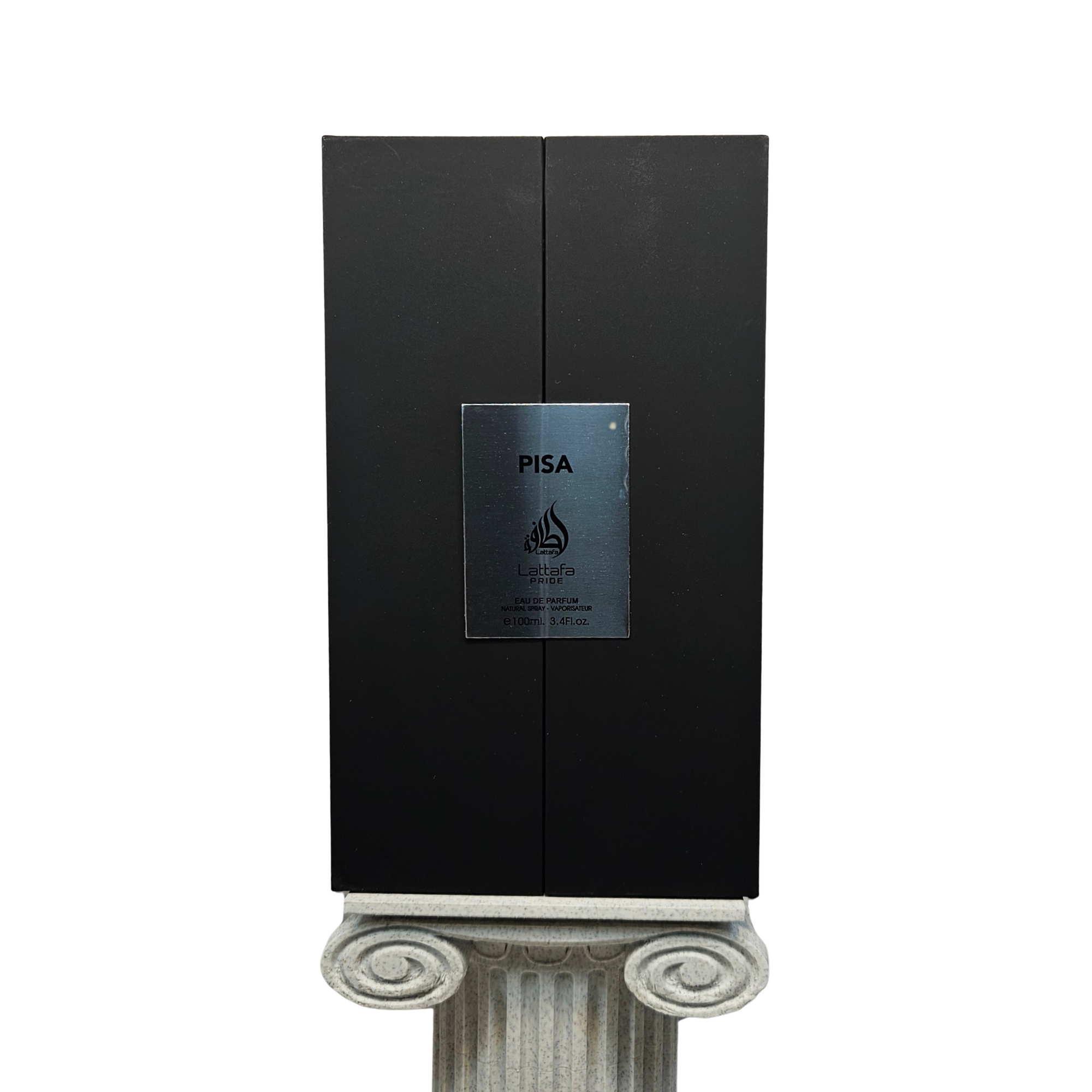 Lattafa Pride Pisa 100 ml Eau de Parfum front of perfume box white background