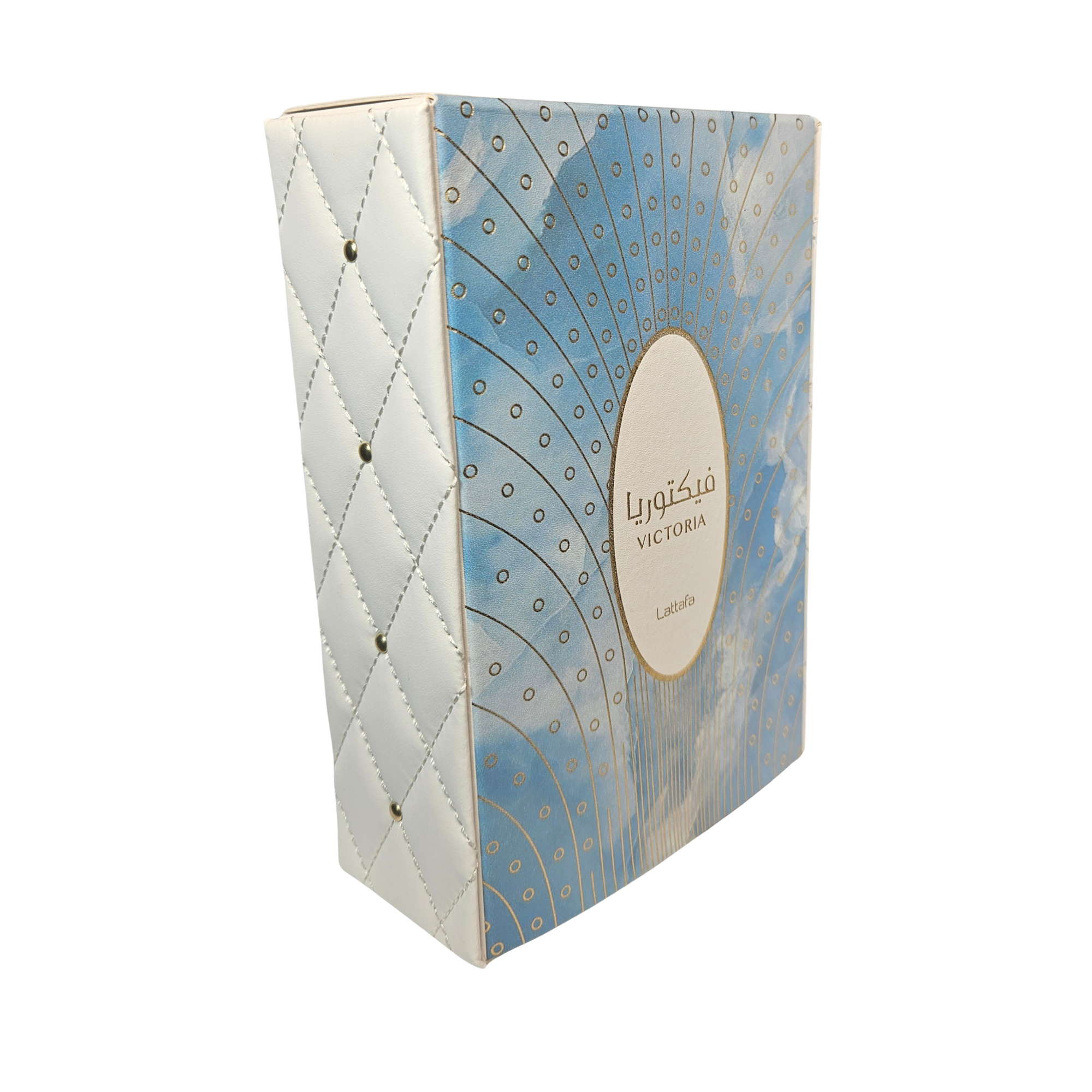 Lattafa Victoria 100 ml Eau de Parfum side of perfume box